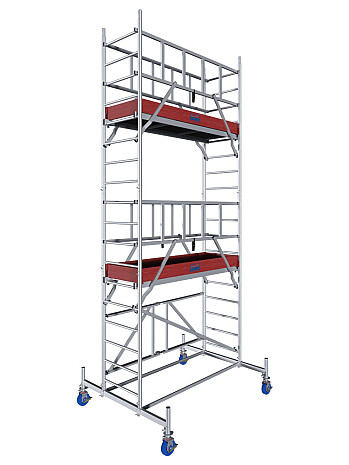 KRAUSE Rusztowanie aluminiowe PROTEC XS wys.rob. 5,80m | system GUARDMATIC